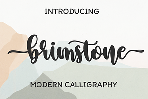 Brimstone Modern Script Font