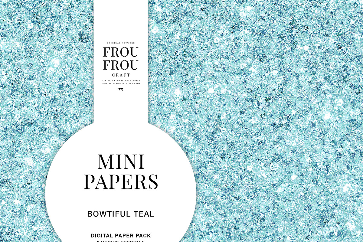 Copper Blue Marble Mini Papers, a Pattern Graphic by Frou Fou Craft (Photo 5 of 7)