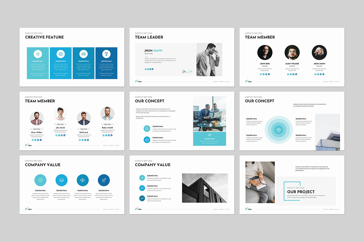 The X-Idea Presentation Template preview 6