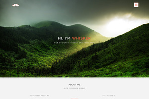 Whisker - One Page HTML Template