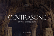 CENTRASONE Vintage Serif Font, a Serif Font by UICreative (Thumbnail 1 of 12)