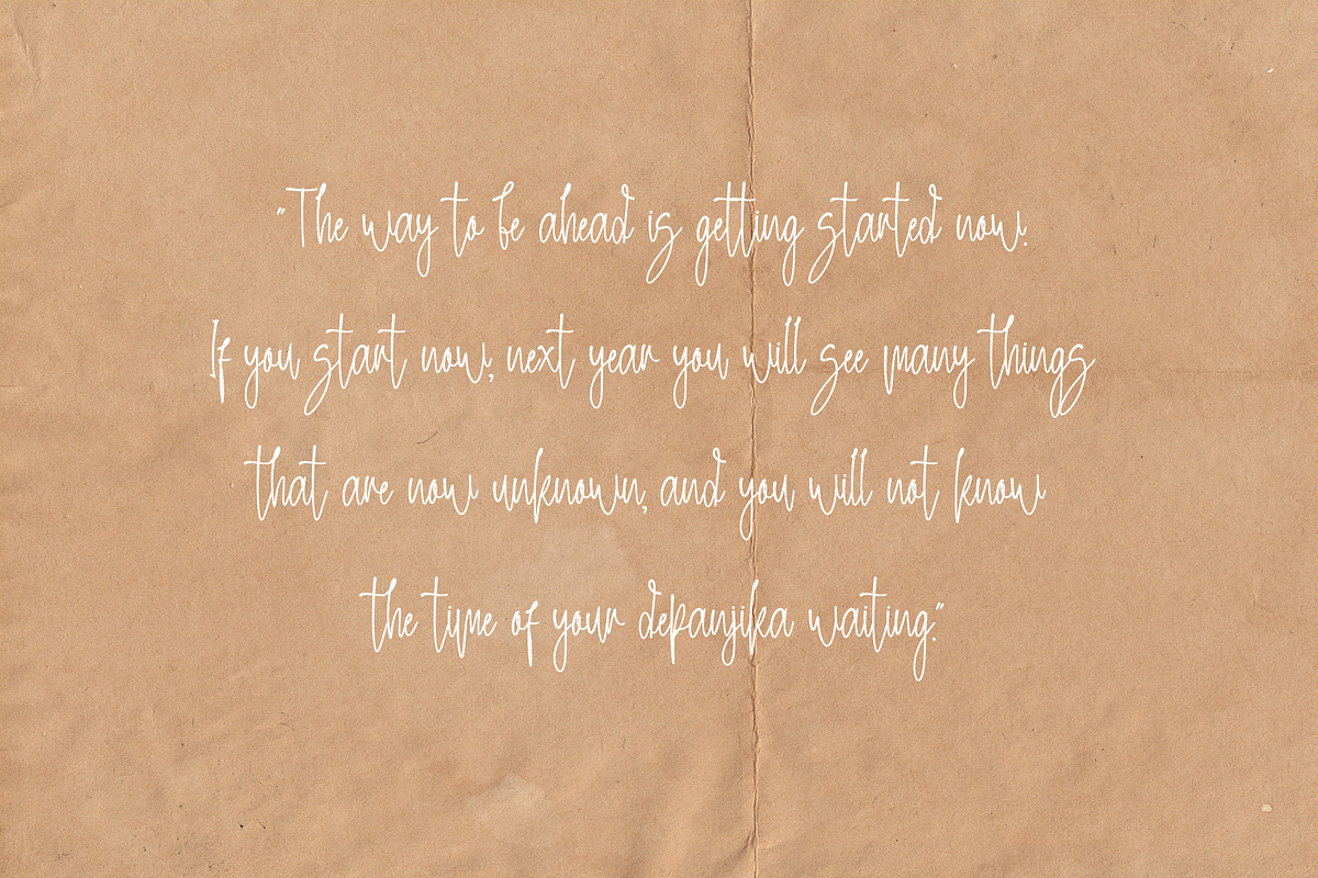 Amarti Satra - Handwritten Font, a Script Font by NTC Graphic (Photo 4 of 9)