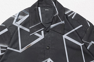 Realistic Button-Up Shirt Mockup