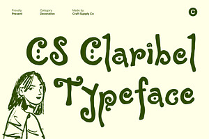 CS Claribel – Decorative Font, a Handwritten Font by Craft Supply Co.