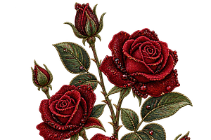 Beaded Roses PNG