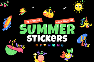 Animated Summer Stickers