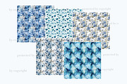 Blue Wedding Digital Papers, a Pattern Graphic by GlamArtZhanna (Thumbnail 3 of 3)