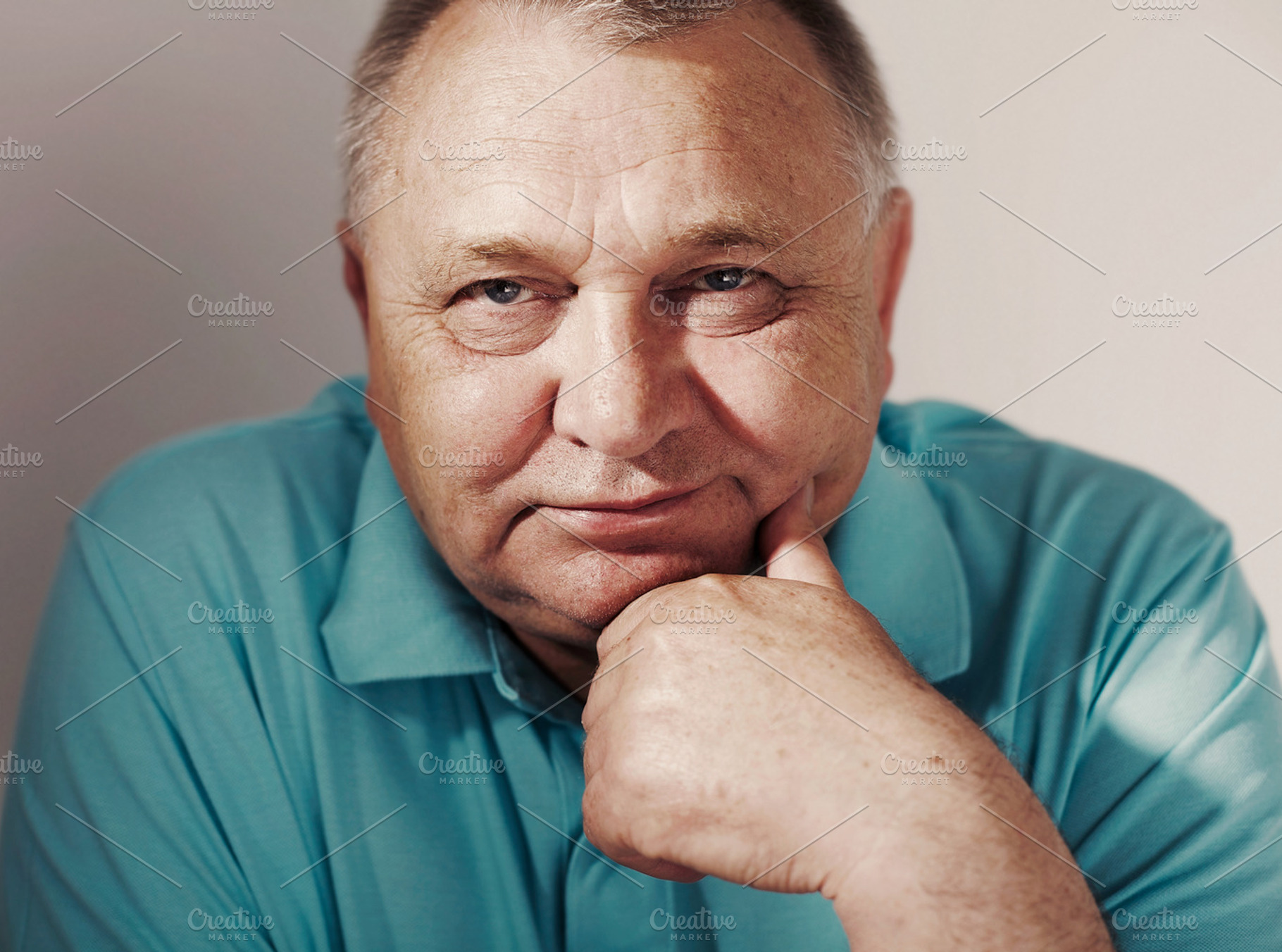 Mature man close-up