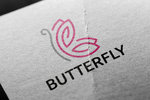 Butterfly Nature Fly Animal Logo