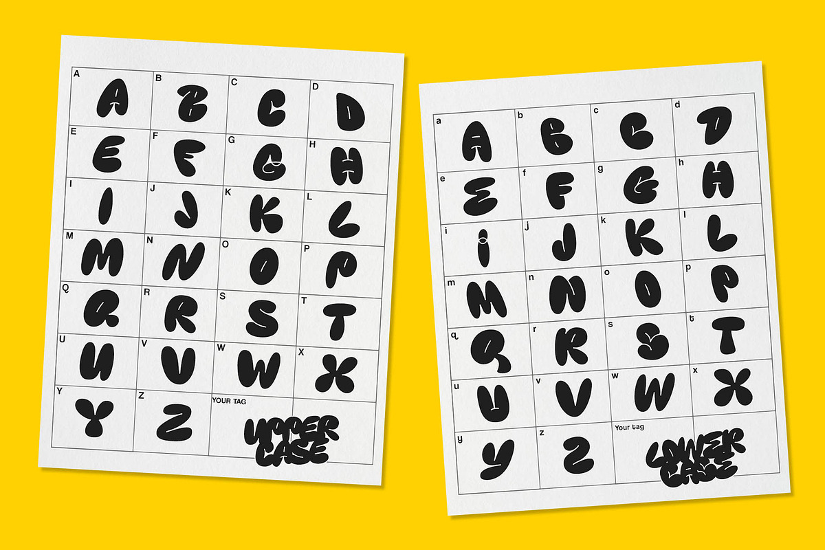 KNERD Bubble Font, a Handwritten Font by Any-Type® Foundry (Photo 10 of 11)