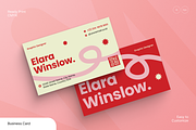 Red Business Card, a Business Card Template by Annora Studio (Thumbnail 1 of 6)