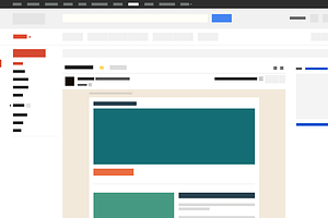 Gmail Wireframe - Vector PSD, a Wireframe Template by Ted Goas