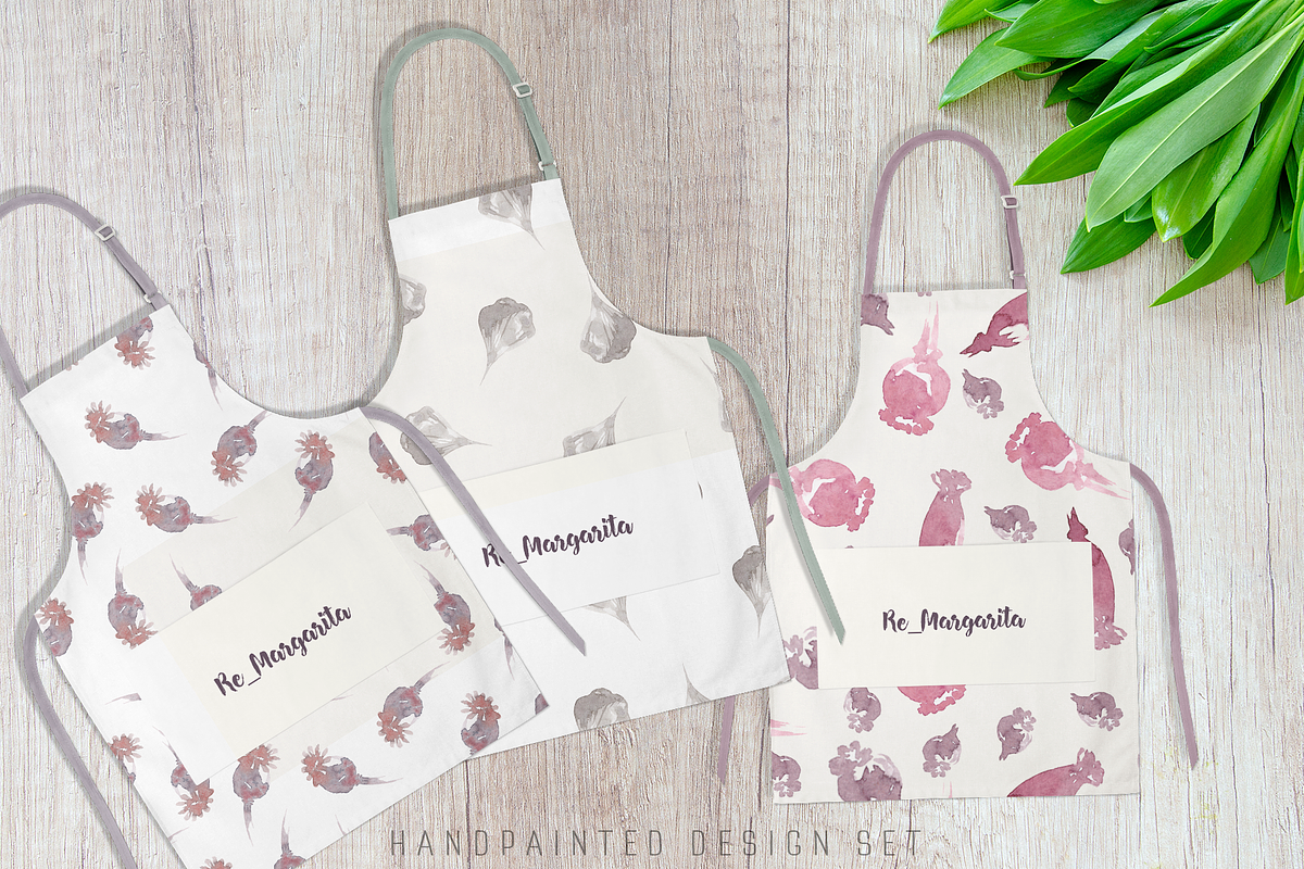 Watercolor plants & herbal elements., a Decorative Illustration by Re_Margarita_Art (Photo 12 of 12)