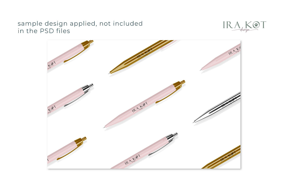 Pen PSD MOCKUP SET, a Pens & Pencil Mockup by Ira Kot Design (Photo 6 of 7)