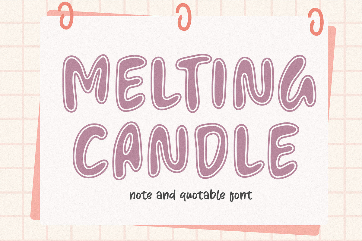 Melting Candle Font, a Handwritten Font by Balpirick Studio (Photo 1 of 6)