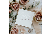 Square Card Mockup Rustic Rose, a Product Mockup by TatiMockup (Thumbnail 1 of 3)