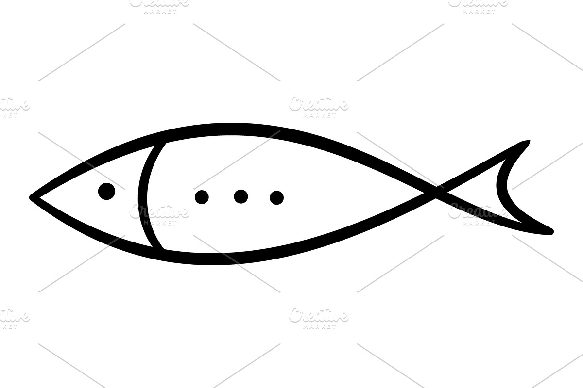 Doodle Hand Drawn Fish Collection, an Animal Illustration by Elena Pimukova (Photo 4 of 13)