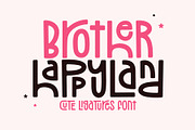 Brother Happyland - Fun Cute Font, a Sans Serif Font by Airotype (Thumbnail 1 of 11)