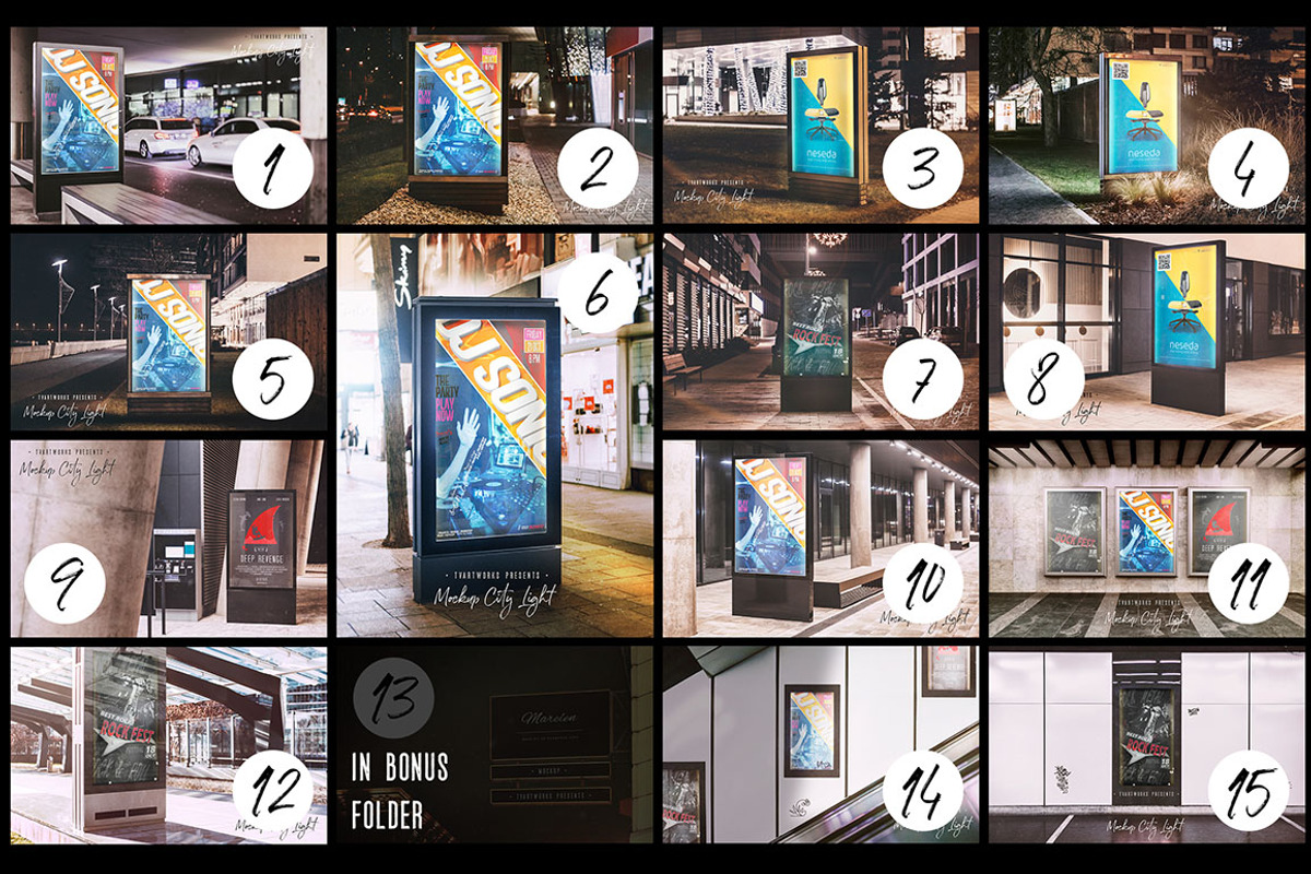 27 Outdoor Advertising Mockups, an Advertising Mockup by TVartworks (Photo 2 of 37)