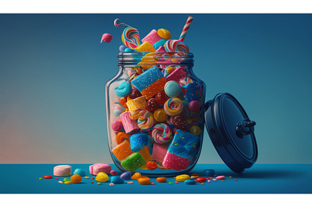 Numerous candies of various shades, a Food & Drink Photo by yanadjana