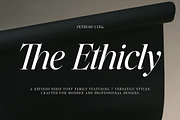 The Ethicly, a Serif Font by Pista Mova (Thumbnail 1 of 21)