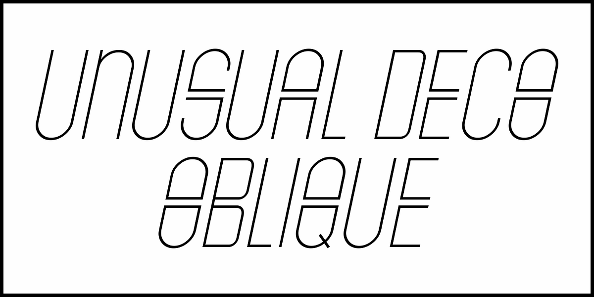 Unusual Deco JNL, a Font by Jeff Levine Fonts (Photo 4 of 5)