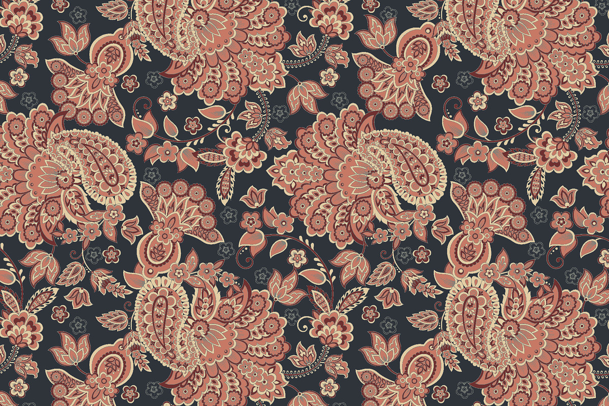4 Paisley seamless patterns, a Background Graphic by antalogiya (Photo 3 of 5)