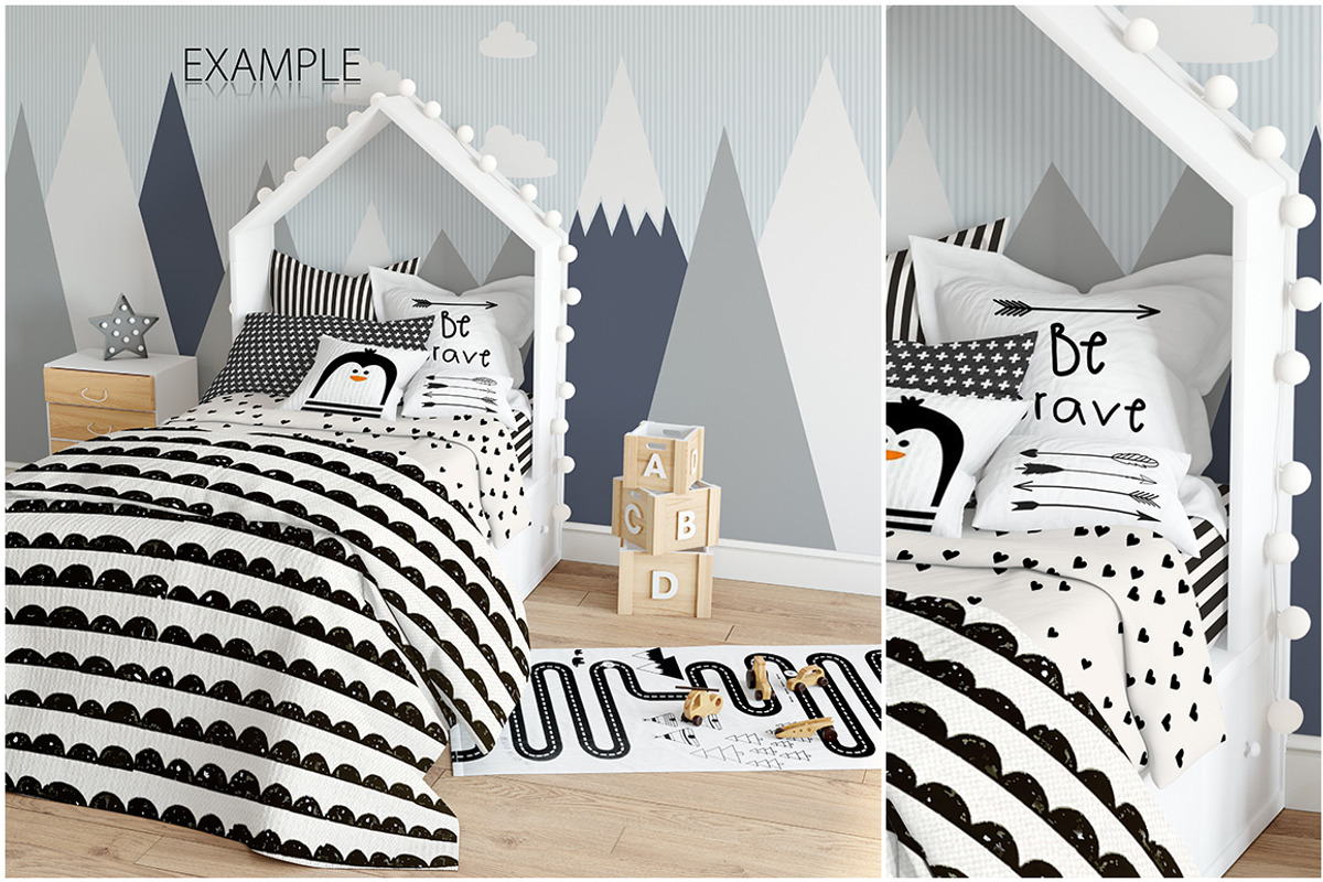 KIDS Fabric Mockup Pack - 1, a Household Mockup by Yuri-U (Photo 15 of 21)
