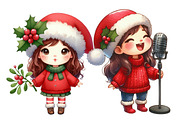 Christmas  Girl Clipart, an Illustration by Designworld (Thumbnail 4 of 6)