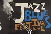 Blue Notes - Collage Jazz Pack, a Solid Icon by Madeline ODonoghue Design (Thumbnail 2 of 9)