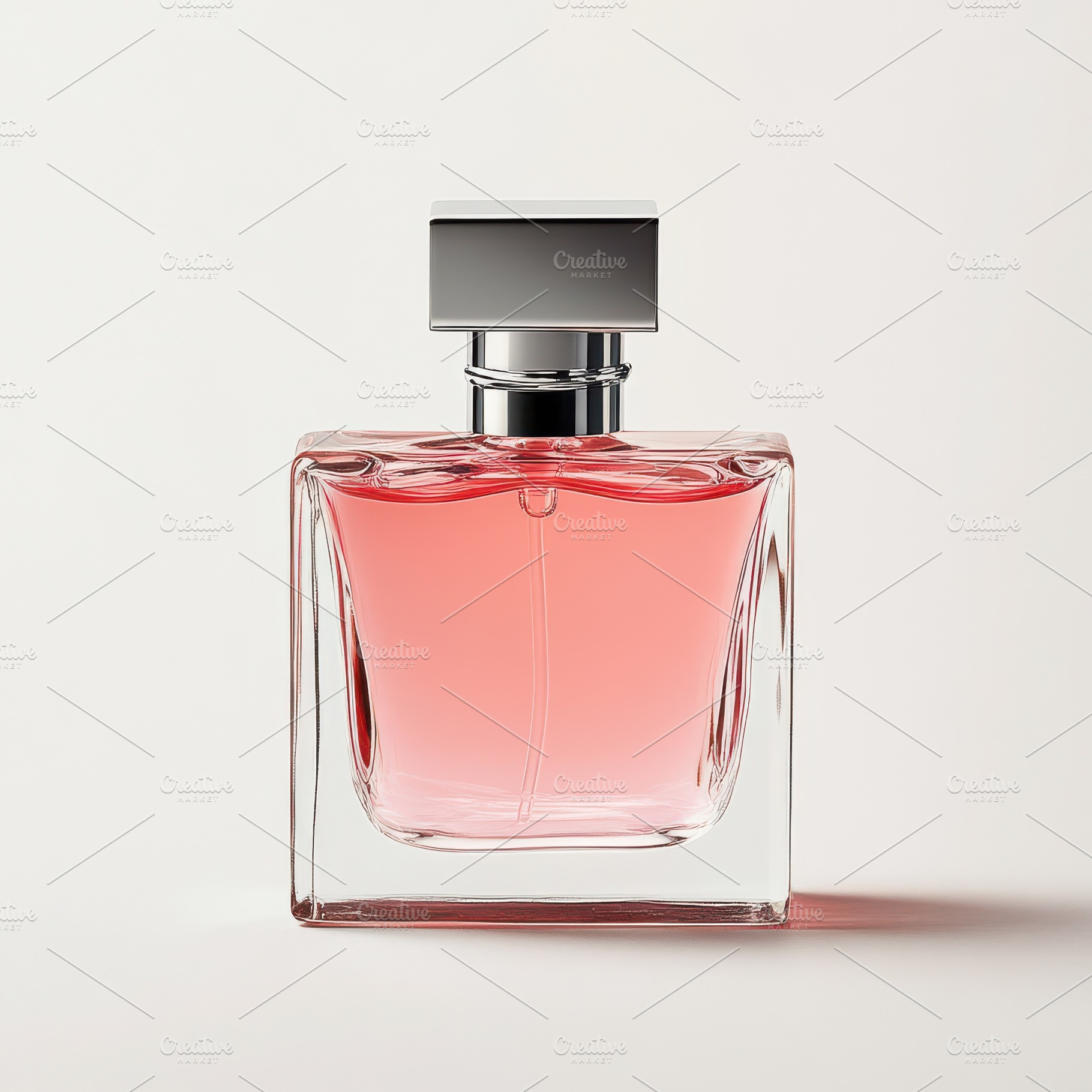 Glass square perfume bottle with a s, a Background Photo by Pixeness