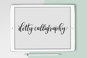 Procreate Brush - Dotty Calligraphy