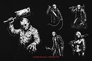 10 Bundle Dark Art Voorhees Slaug, an Illustration by Morspective (Thumbnail 3 of 7)