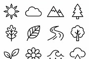 37 Vector Eco Outline Icon Pack, an Outline Icon by adenpinkstore (Thumbnail 2 of 29)