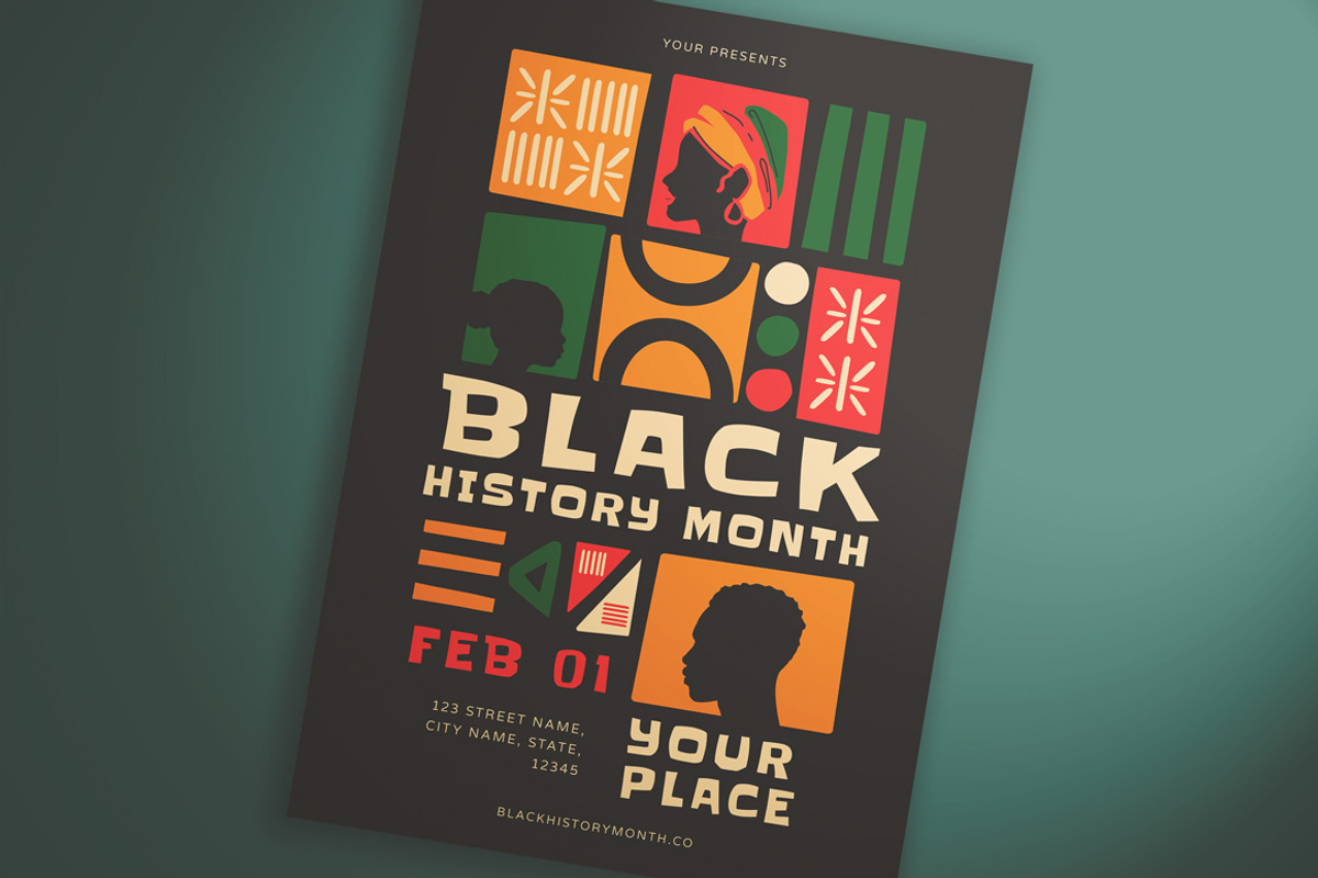 Black History Month Flyer, a Flyer Template by KMZVR.Lab (Photo 2 of 5)
