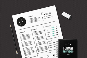 Cat - Resume Template Photoshop