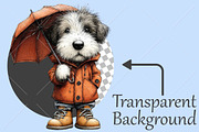 Whimsical Fall Dog Clipart Bundle, a Seasonal Illustration by Canvas Craft (Thumbnail 2 of 10)