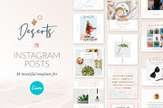 Instagram Posts Deserts | CANVA, a Social Media Template by Poego Social (Thumbnail 1 of 8)