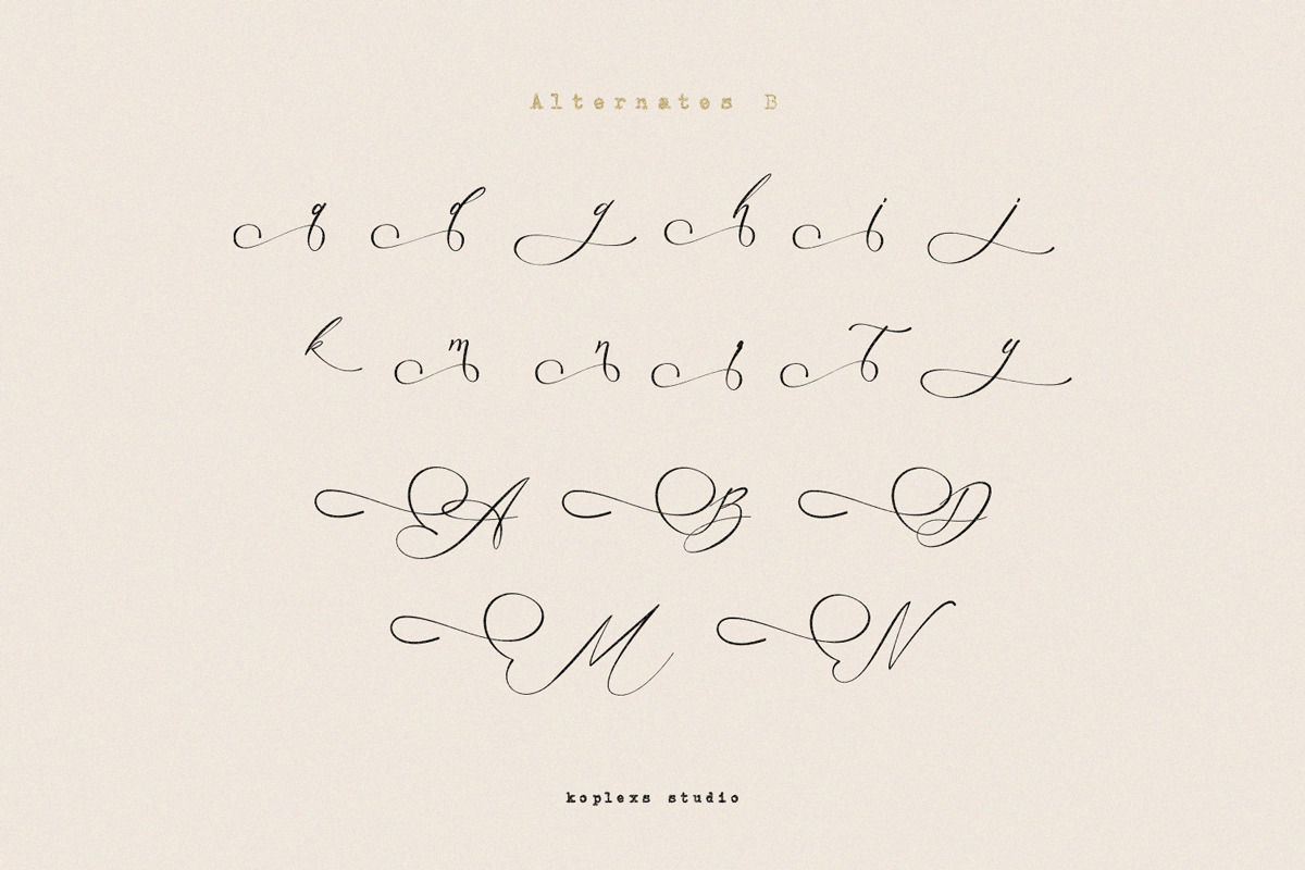 Amsterline - Modern Calligraphy Font, a Script Font by Koplexs Studio (Photo 10 of 13)