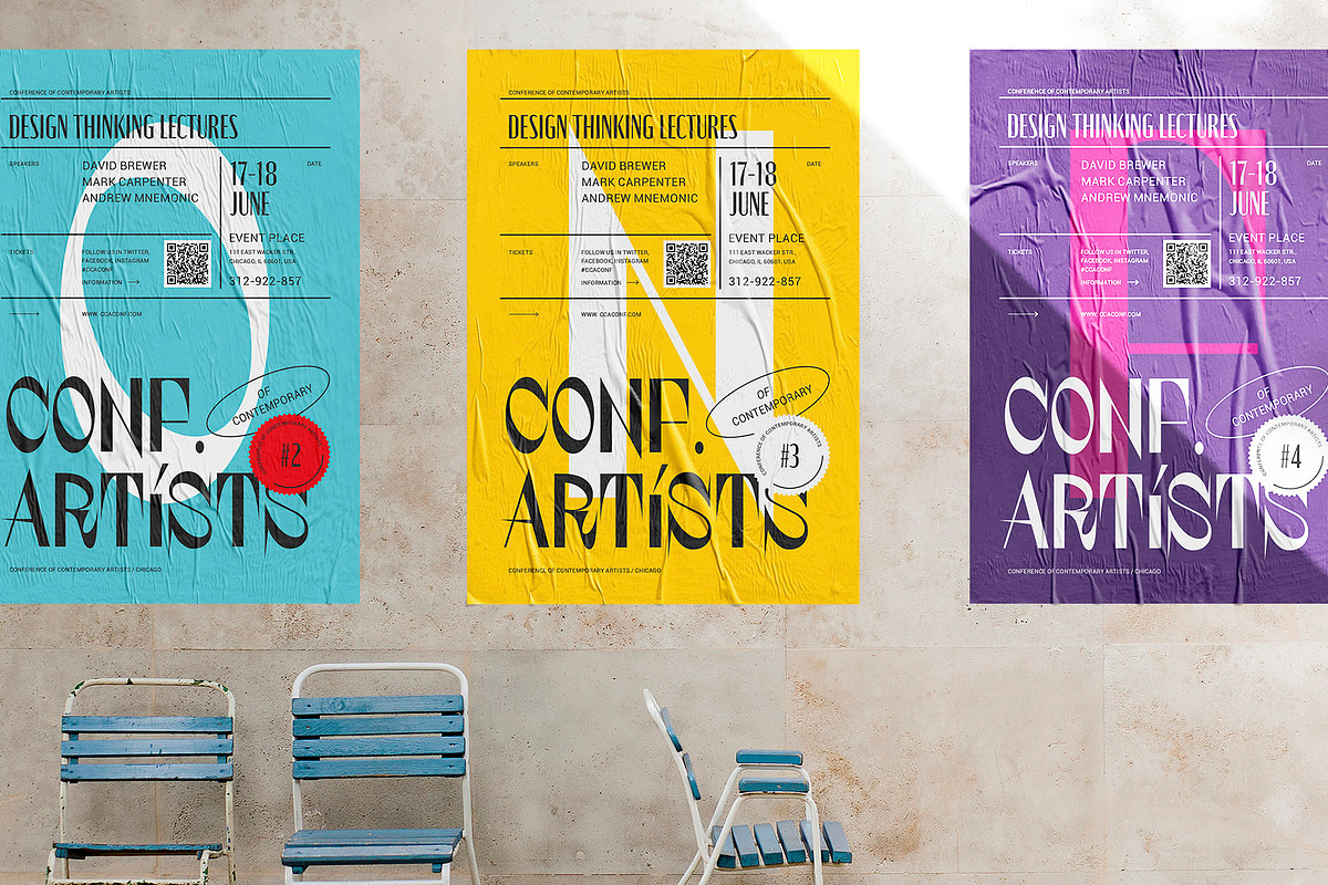 Design Conference Event Poster, a Flyer Template by Danil Polshin (Photo 4 of 9)
