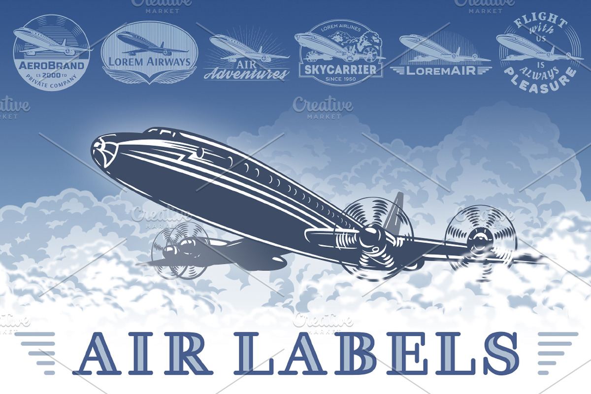 Air Labels, a Branding & Logo Template by daseugen (Photo 1 of 5)
