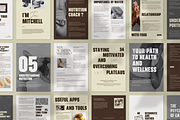 60 Health & Wellness Workbook Canva, a Presentation Template by Amaré Creative (Thumbnail 6 of 6)
