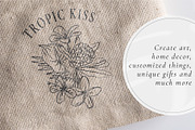 Line Art Tropical Flowers & Leaves, a Decorative Illustration by La Petite Line Art (Thumbnail 7 of 12)