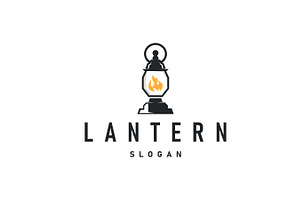 Lantern Logo Design Street Lamp Old, a Branding & Logo Template by Maylianaw28