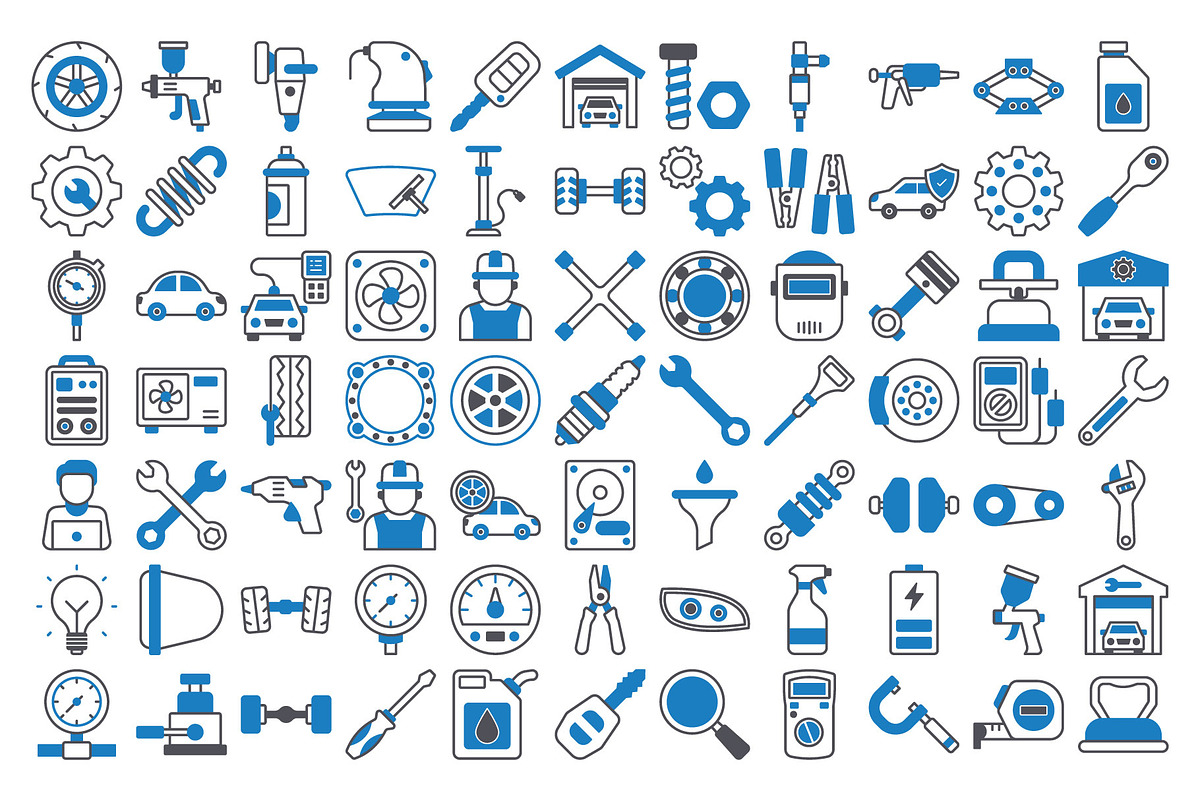 Automobile Parts Icons Pack, an Icon by Vector Portal (Photo 4 of 5)