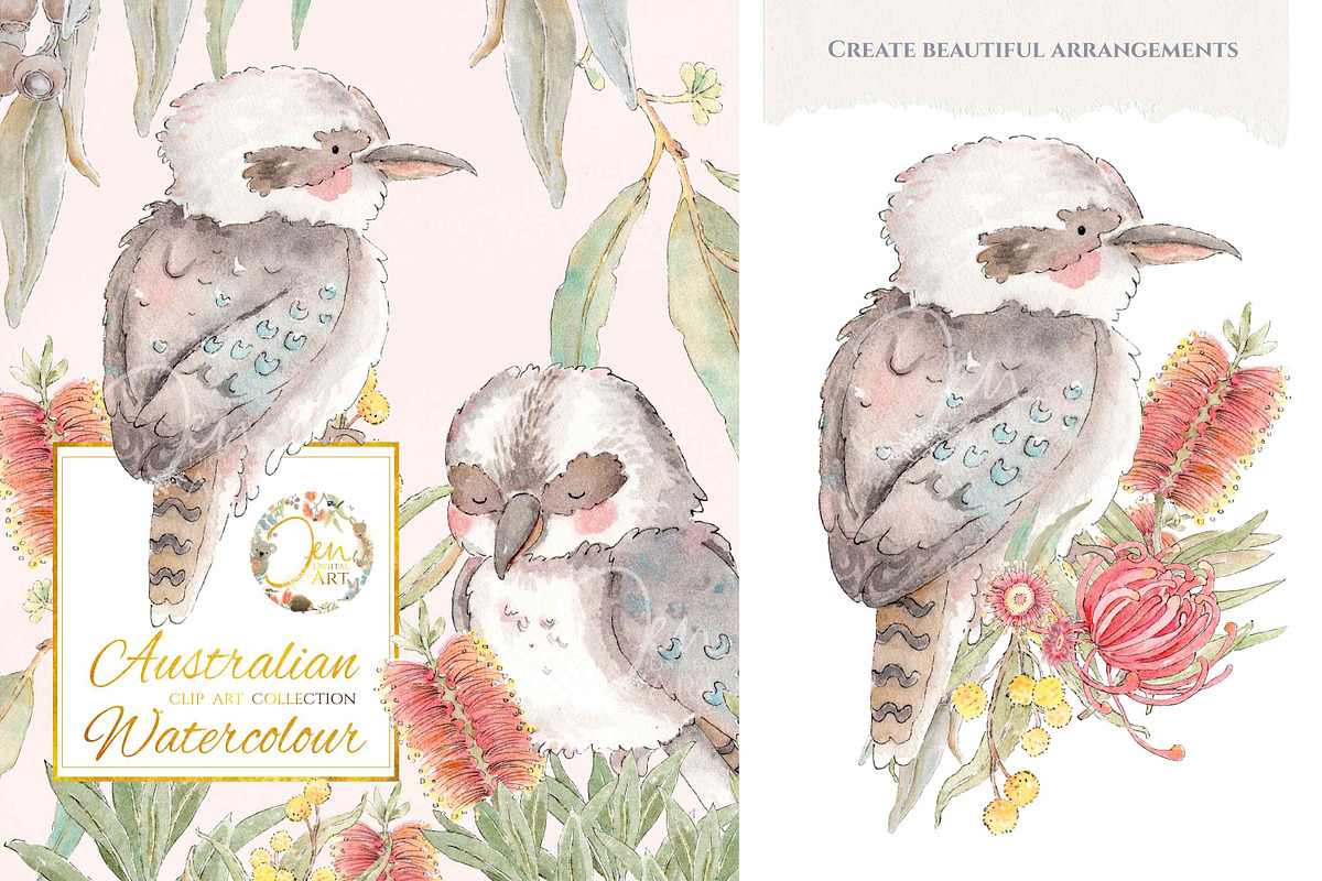 Australian Watercolour Animals, an Illustration by Jen Digital Art (Photo 4 of 4)