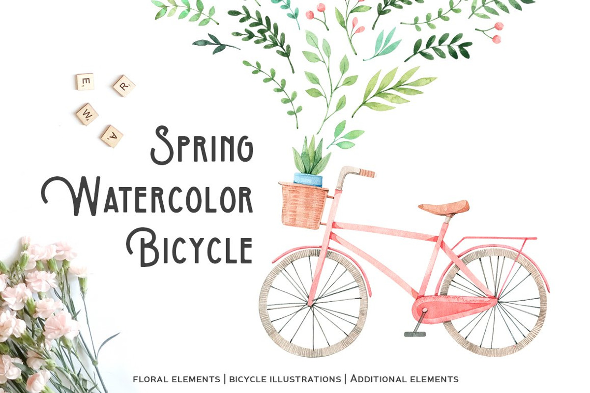 Floral bundle | Watercolor SALE, a Decorative Illustration by Kate Macate (Photo 9 of 28)