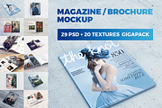 Magazine - Brochure MockUp GigaPack, a Print Template by coloformia (Thumbnail 1 of 19)