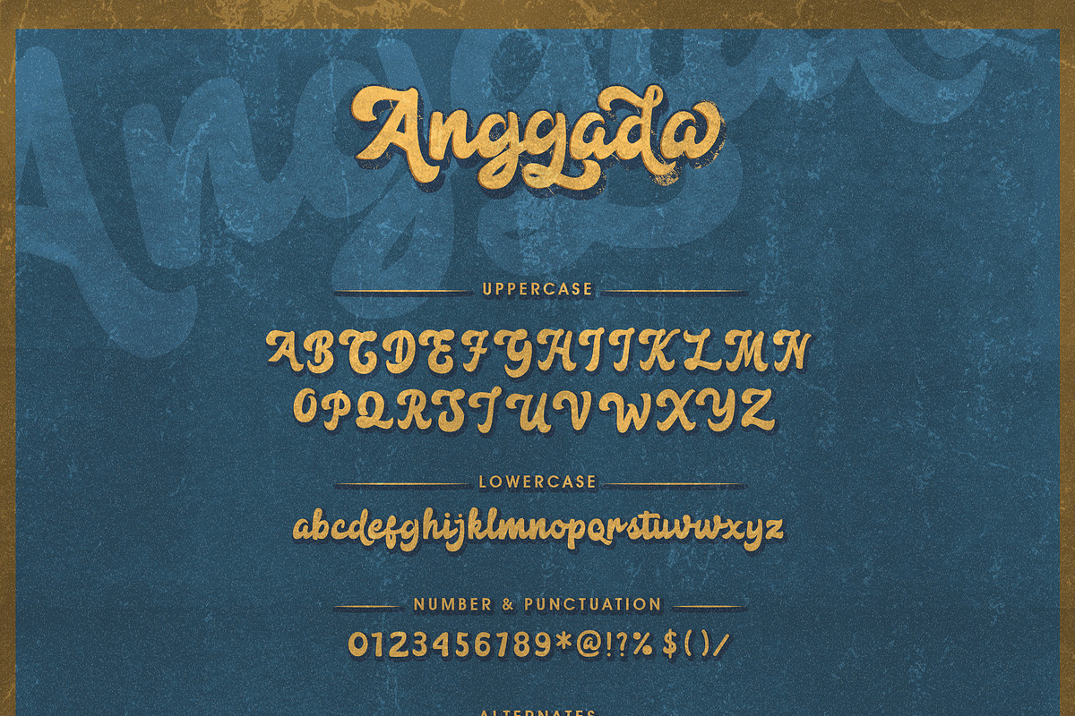 Anggada - Vintage Script Font, a Script Font by Inspiratype (Photo 9 of 10)