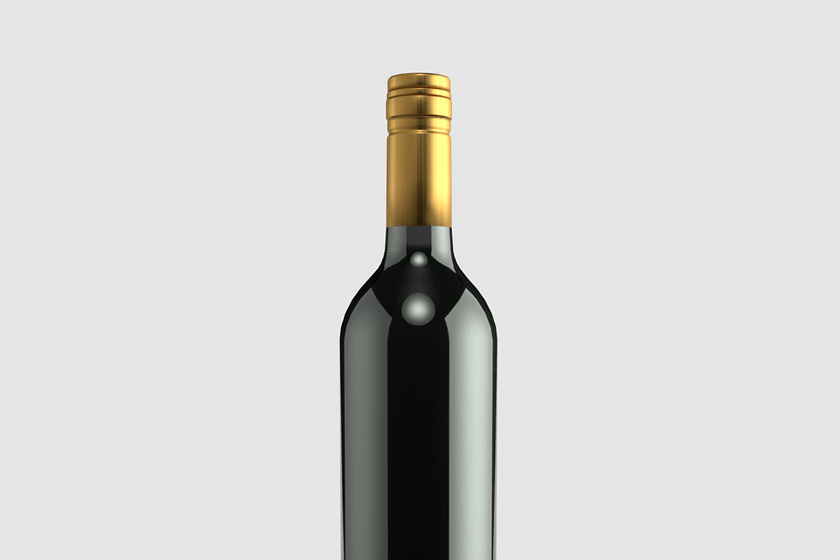 2 Wax-Dipped & Foil Top Wine Bottles, a Food & Drink 3D Model by ashleycam3ron (Photo 3 of 8)